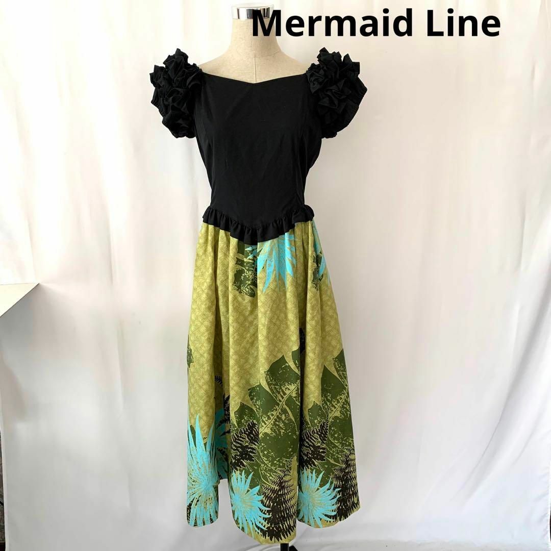 フラダンス　ドレス　Mermaid Line 日本製　フラドレス　ロング