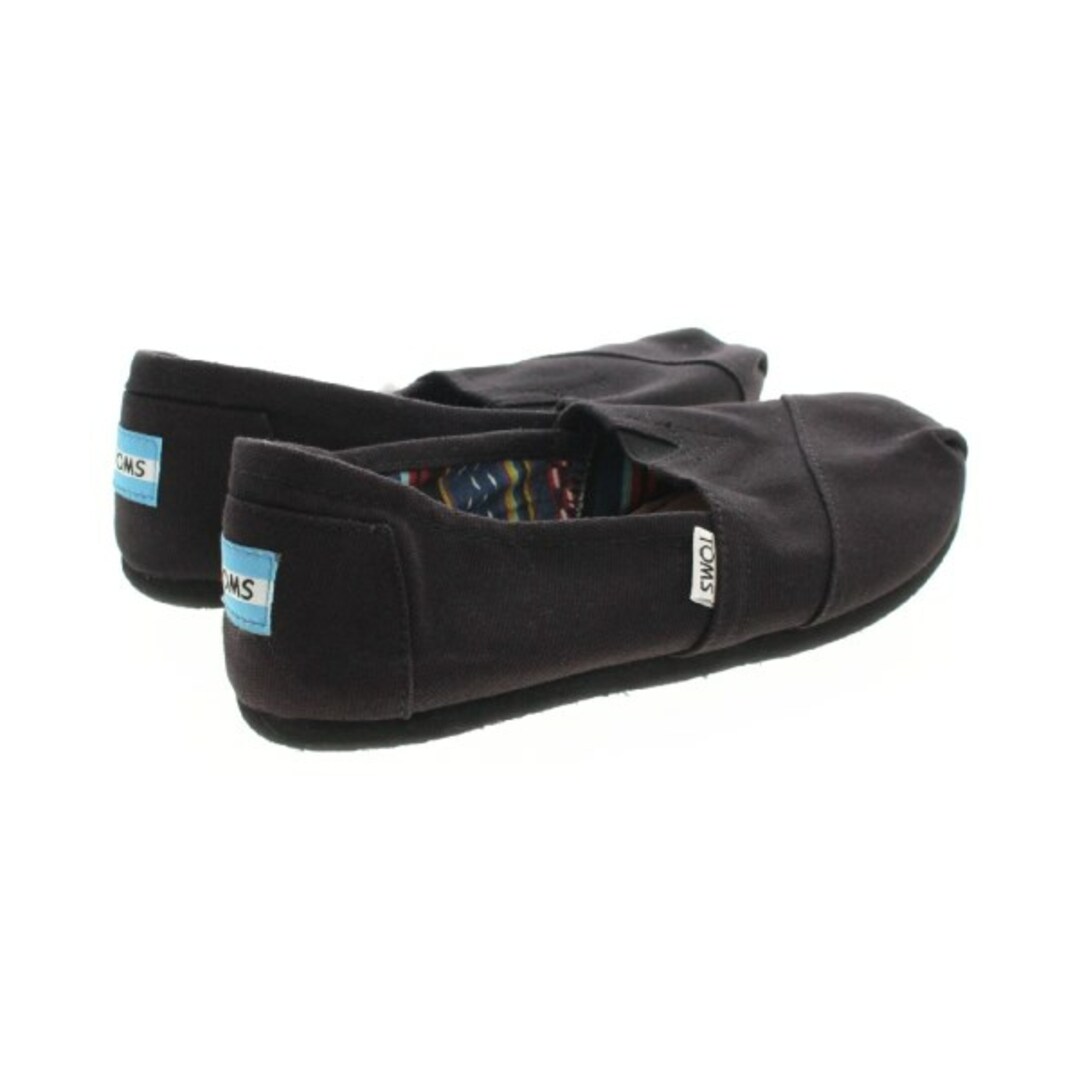 TOMS(トムズ)のTOMS トムス モカシン/デッキシューズ 24.5cm 黒 【古着】【中古】 レディースの靴/シューズ(スリッポン/モカシン)の商品写真