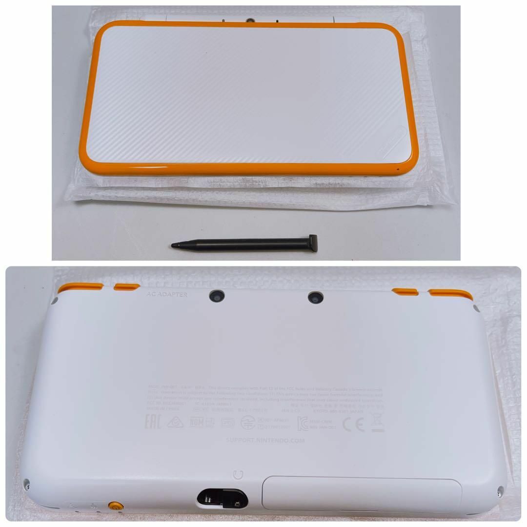 極美品　Newニンテンドー2DS LL ホワイト×オレンジ エンタメ/ホビーのゲームソフト/ゲーム機本体(家庭用ゲーム機本体)の商品写真
