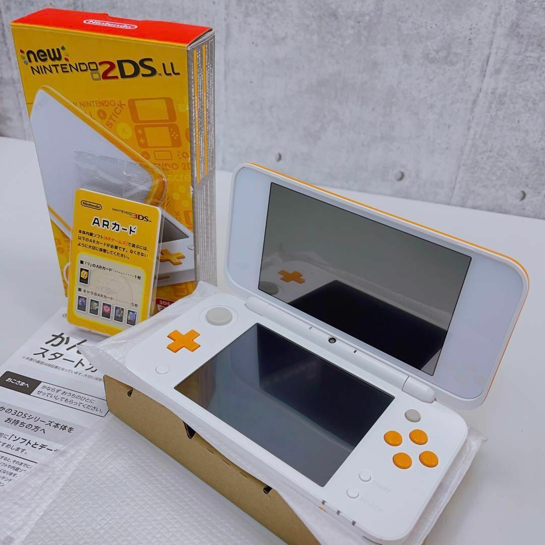 極美品 Newニンテンドー2DS LL ホワイト×オレンジの通販 by 海人shop