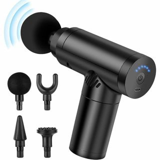 4種ヘッド付✨筋膜リリースガン MINI  6段階振動強力振動 マッサージガン(マッサージ機)