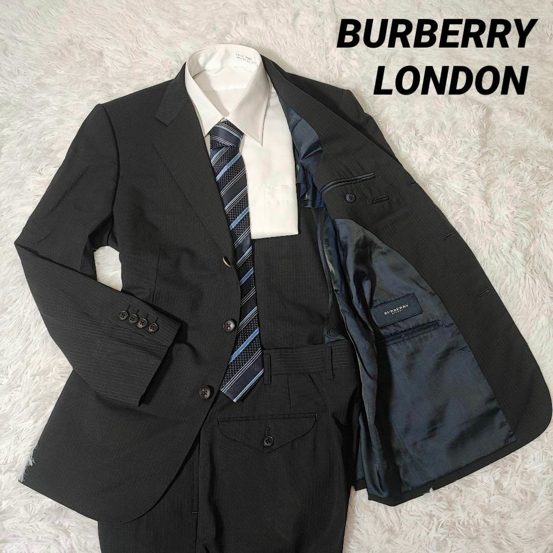 BURBERRY - 美品✨️バーバリーロンドン 洋毛 ピンストライプ