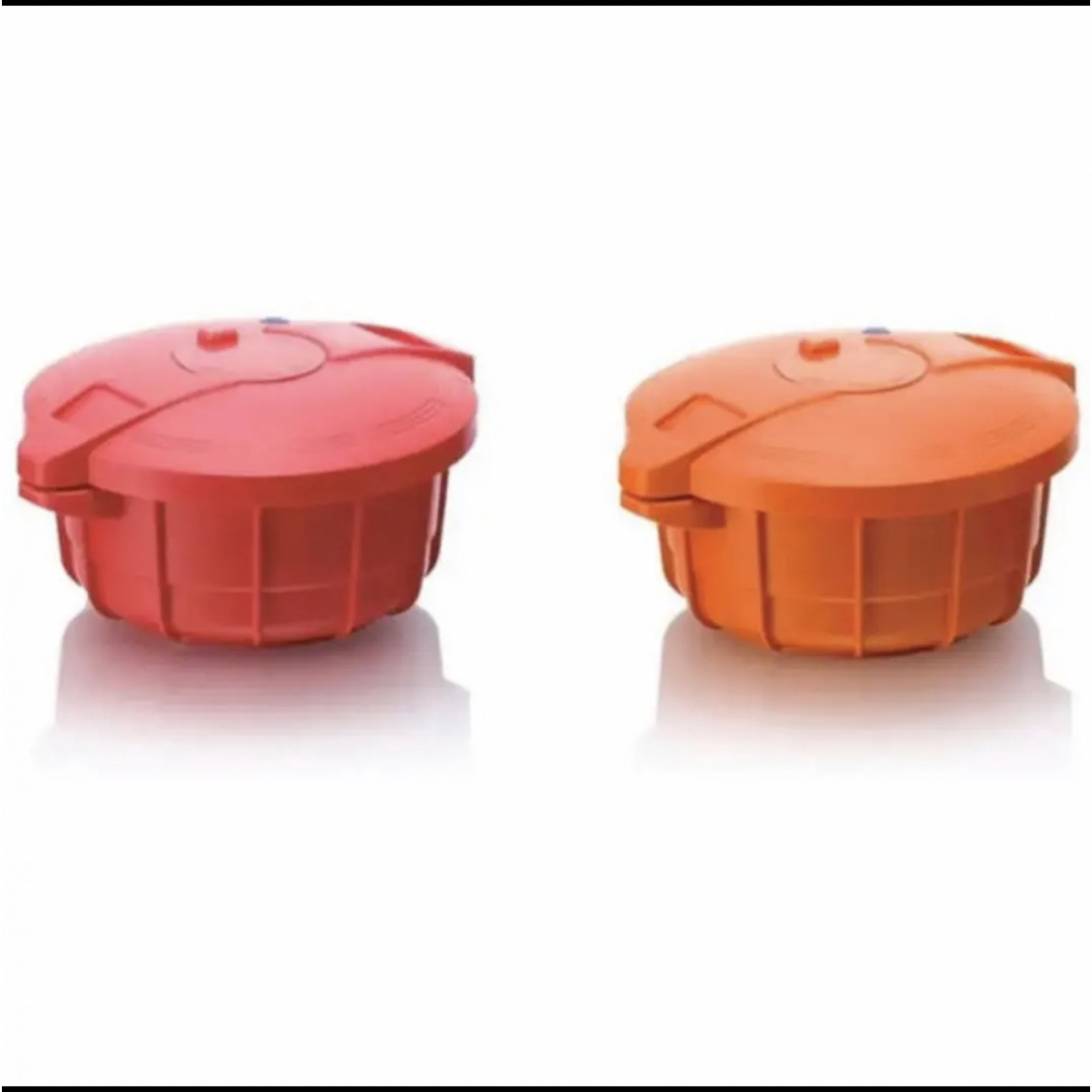 MEYERマイヤー電子レンジ圧力鍋2.3Lオレンジ調理器具家電料理器具 インテリア/住まい/日用品のキッチン/食器(鍋/フライパン)の商品写真