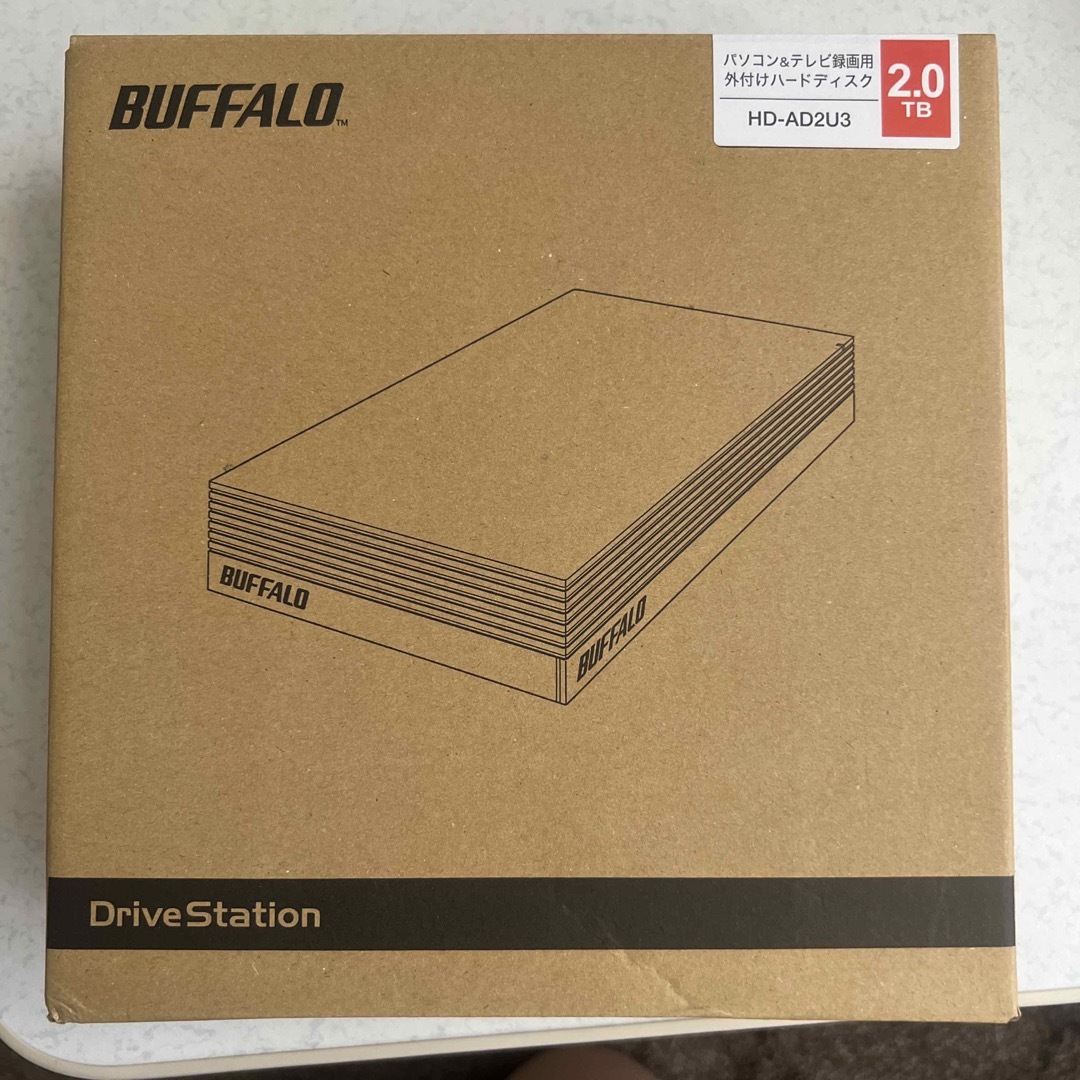 スマホ家電カメラBUFFALO 外付けハードディスク HD-AD2U3 2TB