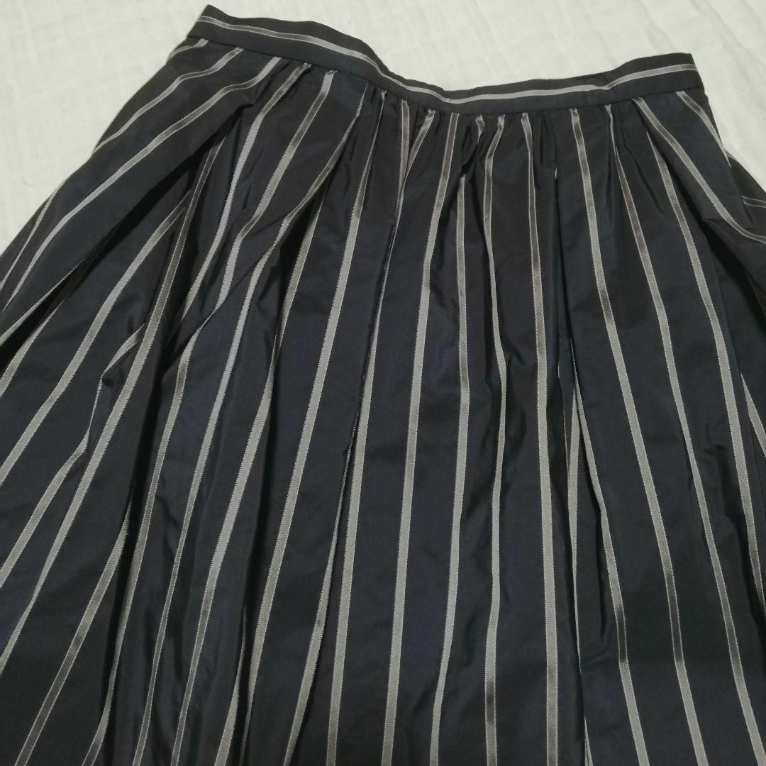 Demi-Luxe BEAMS - 美品 Demi-Luxe BEAMS スカート 38 M 黒 ストライプ