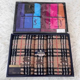 BURBERRY - 未使用品 BURBERRYS イブサンローラン ギフトタオル2箱