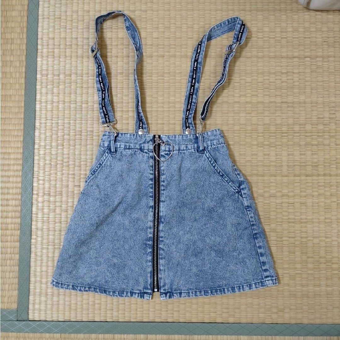 PINK-latte(ピンクラテ)のピンクラテデニムスカートＳ１６０cm キッズ/ベビー/マタニティのキッズ服女の子用(90cm~)(スカート)の商品写真