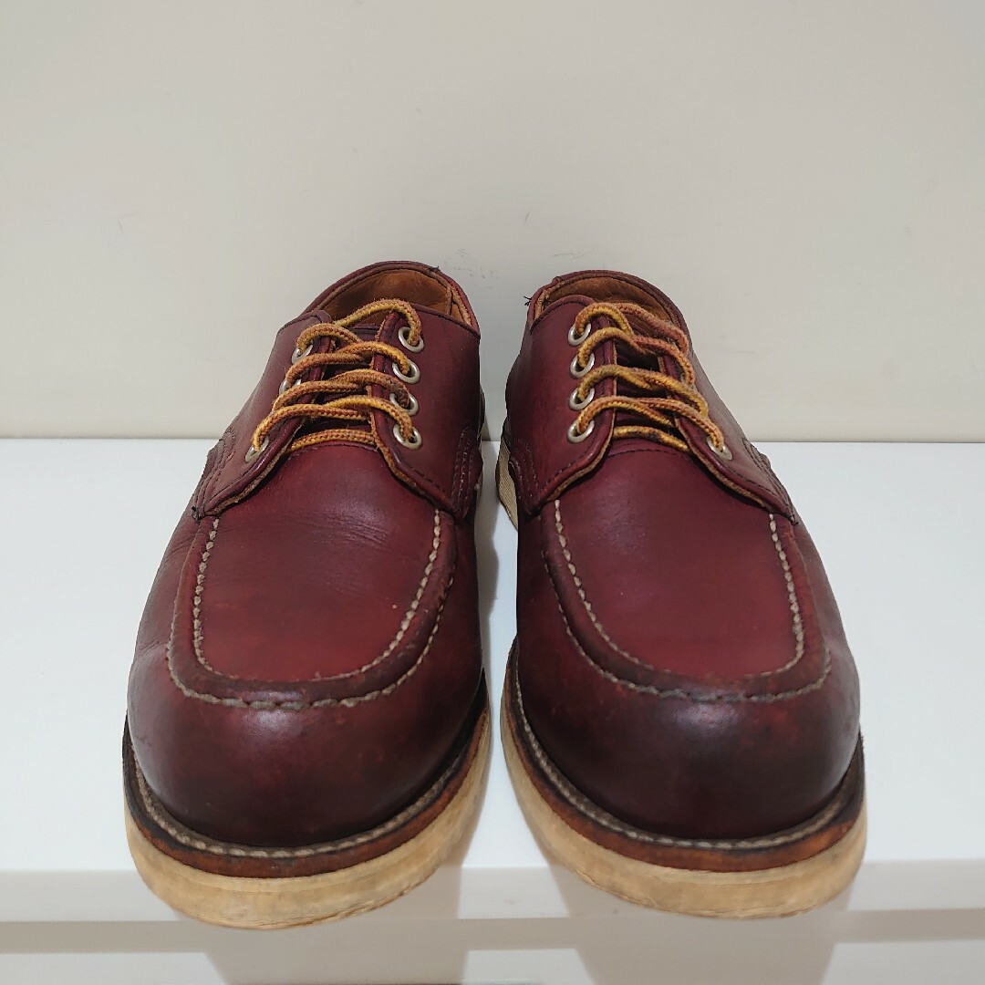 REDWING(レッドウィング)の★美品★レッドウィング　犬プリントタグ　オックスフォード赤茶　８1/2D メンズの靴/シューズ(ブーツ)の商品写真