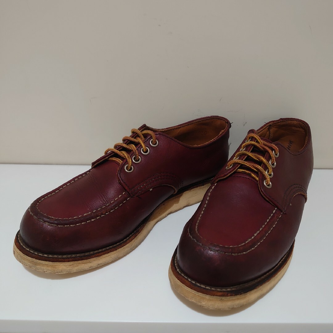 REDWING(レッドウィング)の★美品★レッドウィング　犬プリントタグ　オックスフォード赤茶　８1/2D メンズの靴/シューズ(ブーツ)の商品写真