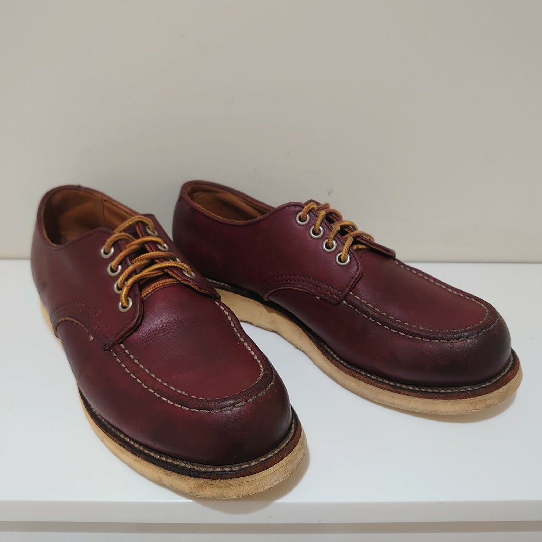 REDWING(レッドウィング)の★美品★レッドウィング　犬プリントタグ　オックスフォード赤茶　８1/2D メンズの靴/シューズ(ブーツ)の商品写真