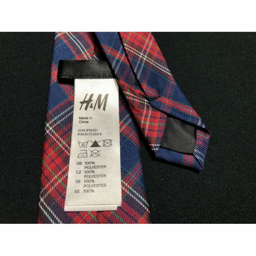 H&M(エイチアンドエム)のH＆M チェック ネクタイ キッズネクタイ ワンタッチ A106-P23 メンズのファッション小物(ネクタイ)の商品写真