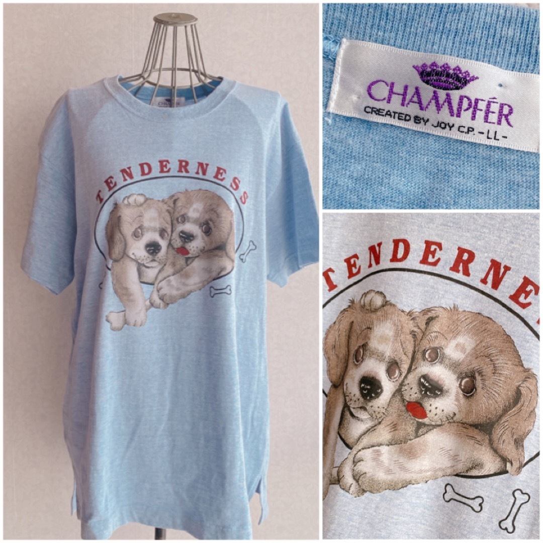 CHAMPFER/犬Tシャツ LLサイズ メンズ&レディース ゆるだぼ系 レディースのトップス(Tシャツ(半袖/袖なし))の商品写真