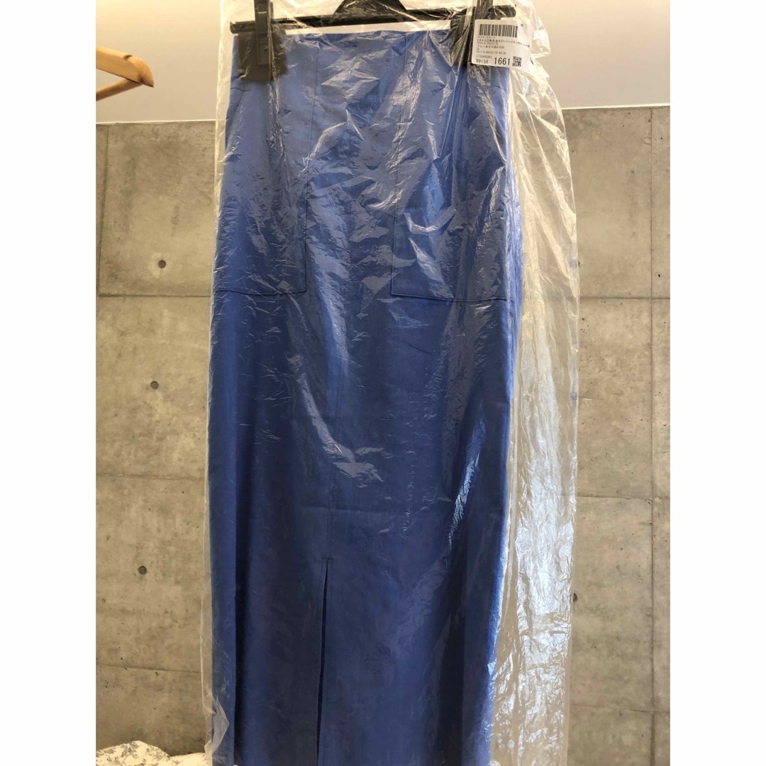ROPE’(ロペ)のROPE'  【洗える】コットンリネンポケット付きタイトスカート レディースのスカート(ひざ丈スカート)の商品写真