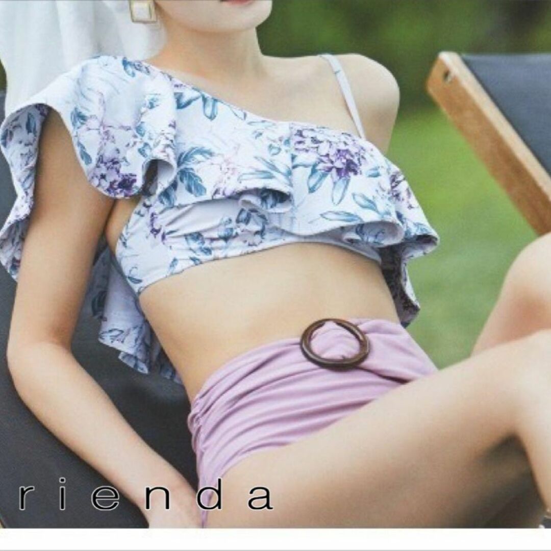 種類豊富な品揃え rienda フリルフラワーワイヤーカップビキニ Sサイズ