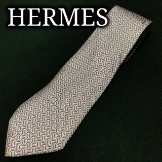 エルメス(Hermes)のエルメス Hロゴデザイン ライトパープル ネクタイ A106-Q07(ネクタイ)