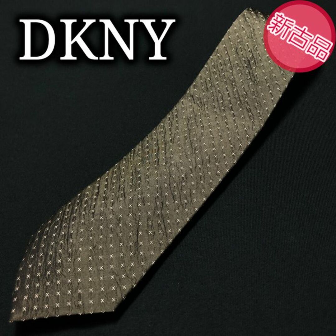 DKNY(ダナキャランニューヨーク)のDKNYダナキャラン ドット ダークグリーン ネクタイ 新古品 A106-Q15 メンズのファッション小物(ネクタイ)の商品写真