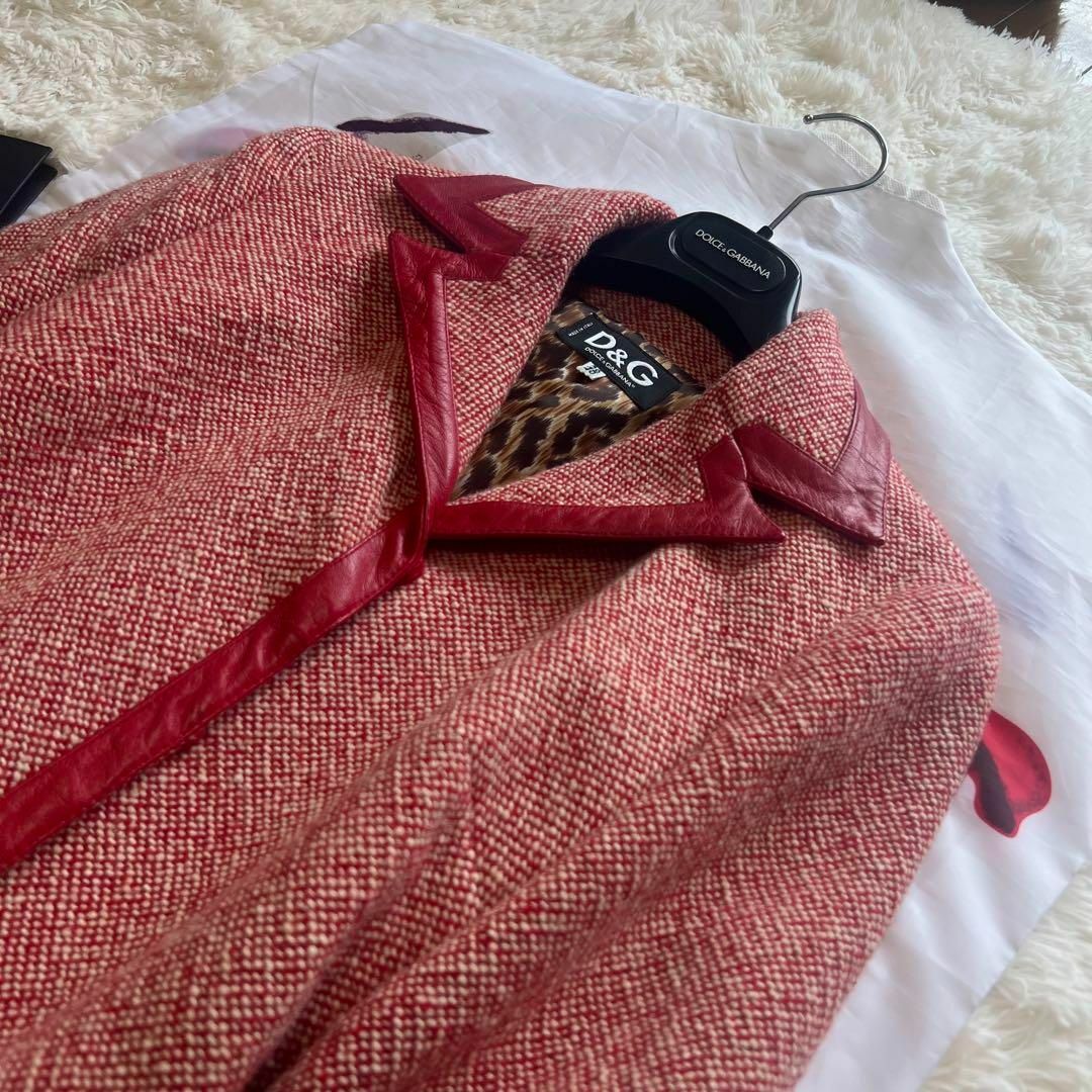 DOLCE&GABBANA - 【美品】DOLCE&GABBANA ツイードロングコート DOLCE&GABBANA - 【美品】DOLCE&GABBANA ツイードロングコート