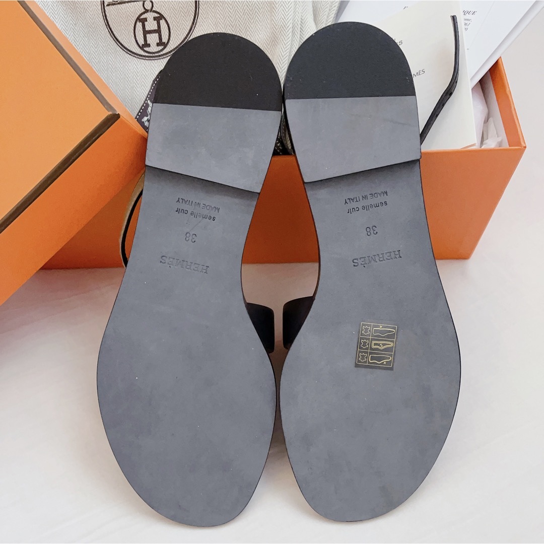 匿名配送 新品未使用 HERMES エルメス サントリーニ サンダル 38