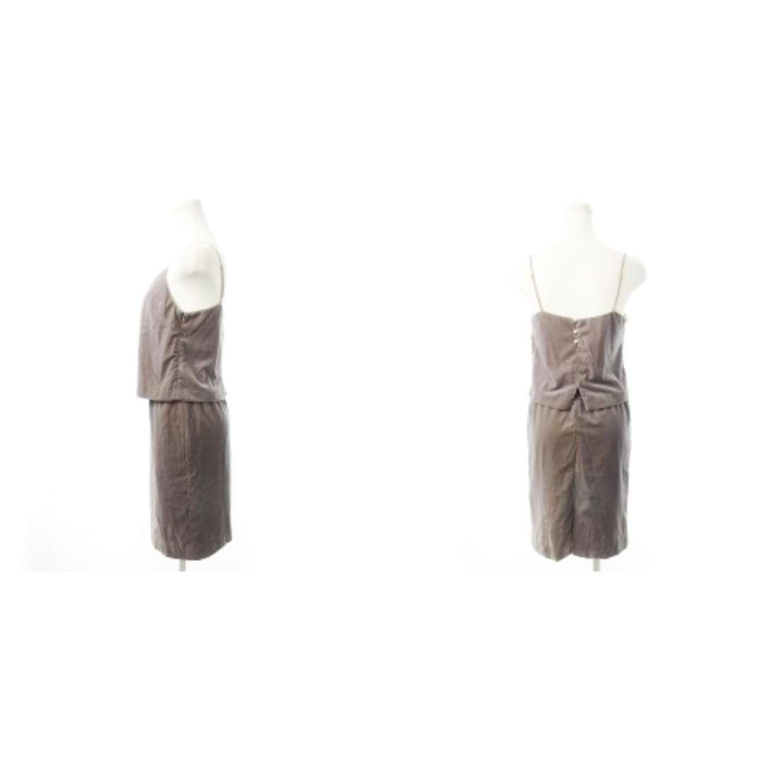 COCO DEAL(ココディール)のココディール セットアップ ベロア カットソー スカート ひざ丈 1 グレー レディースのトップス(アンサンブル)の商品写真