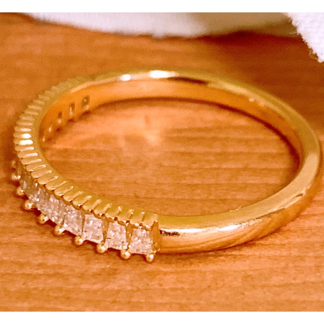 BELLESIORA(ベルシオラ)のベルシオラ❗️13号❣️D0.30CT✨k18バケットダイヤリング　k18リング レディースのアクセサリー(リング(指輪))の商品写真