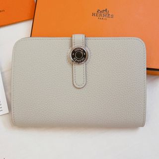 エルメス(Hermes)の匿名配送　新品未使用　ドゴンコンパクト　ベトン シルバー金具　B刻印(財布)