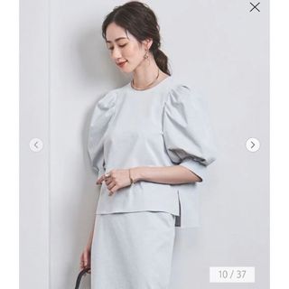 ユナイテッドアローズ(UNITED ARROWS)の RIRANCHA ギャザー ブラウス &タイトスカート上下セット(シャツ/ブラウス(半袖/袖なし))