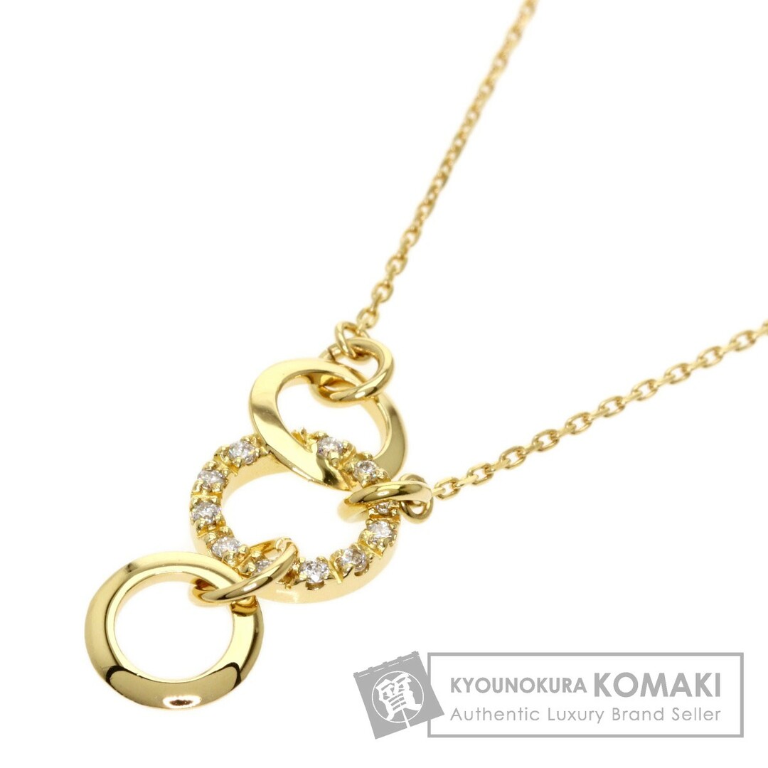 STAR JEWELRY ダイヤモンド ネックレス K18YG レディース