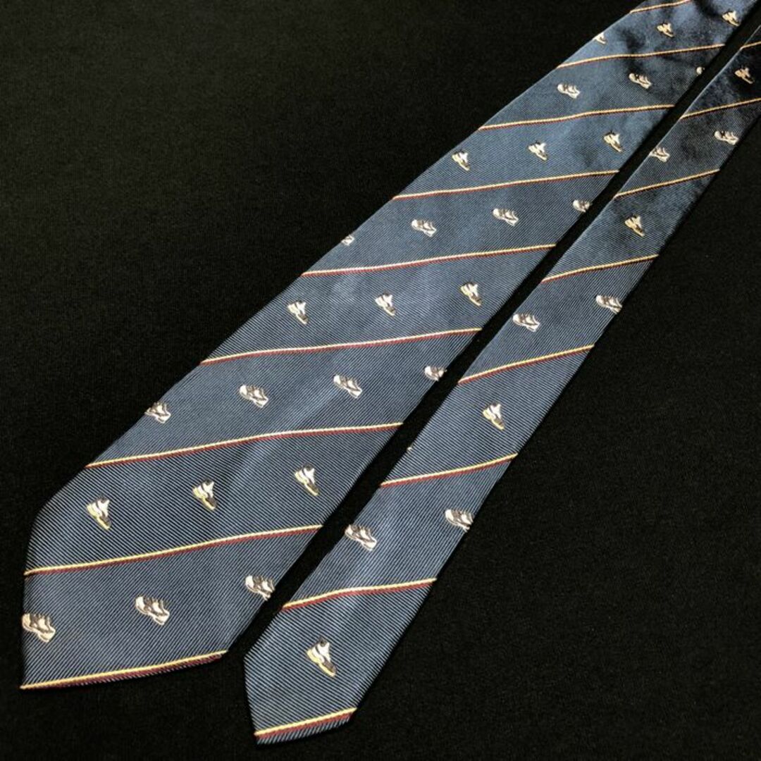 AQUA SCUTUM(アクアスキュータム)のアクアスキュータム スニーカー ネイビー ネクタイ A106-R09 メンズのファッション小物(ネクタイ)の商品写真