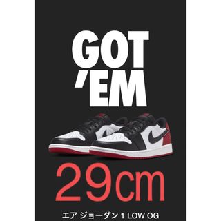 ジョーダン(Jordan Brand（NIKE）)のエアジョーダン1 LOW OG Black Toe Nike ナイキ(スニーカー)