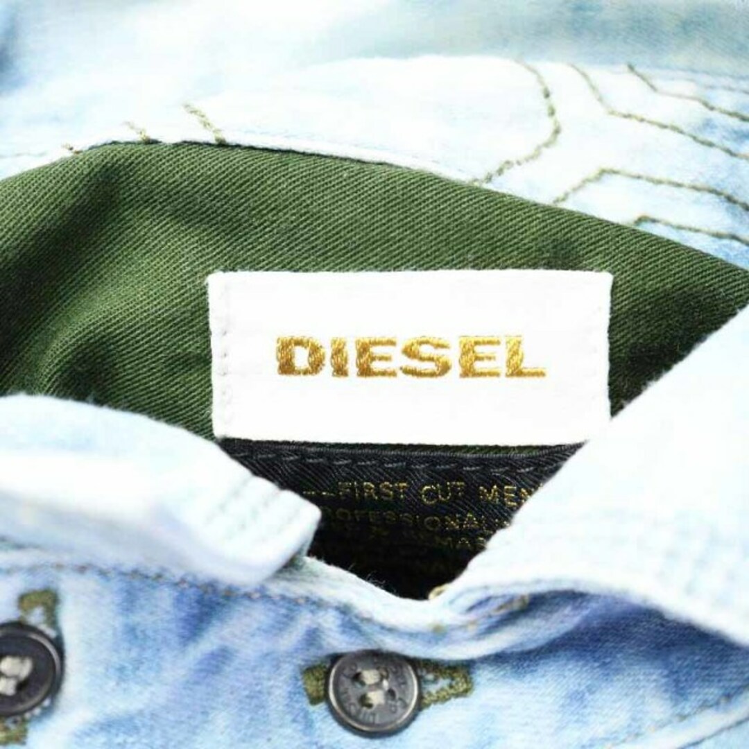 DIESEL ブリーチ デニムシャツ メンズ