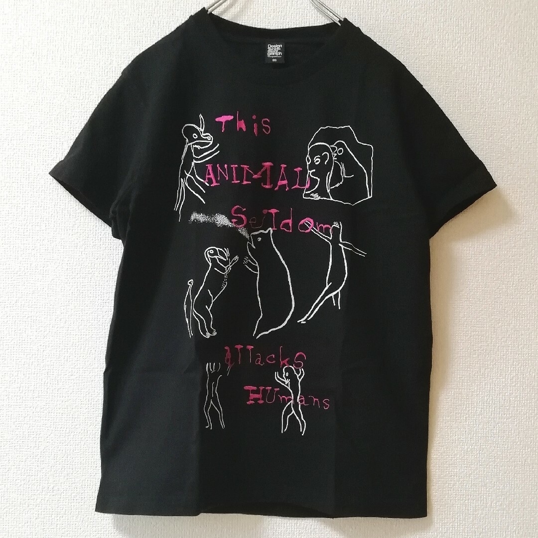 Design Tshirts Store graniph(グラニフ)の変わった柄のGraniphのTシャツ　SS ロックで奇抜 レディースのトップス(Tシャツ(半袖/袖なし))の商品写真