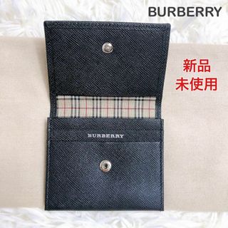 バーバリー(BURBERRY)の新品未使用 BURBERRY バーバリー コインケース ノバチェック ブラック(コインケース/小銭入れ)