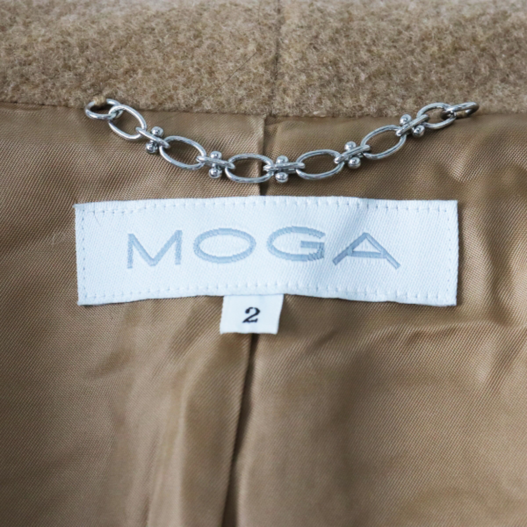 MOGA(モガ)のMOGA モガ ウールカシミヤ混み ロングコート 2/ベージュ ハオリ 羽織 アウター 上着【2400013437325】 レディースのジャケット/アウター(その他)の商品写真