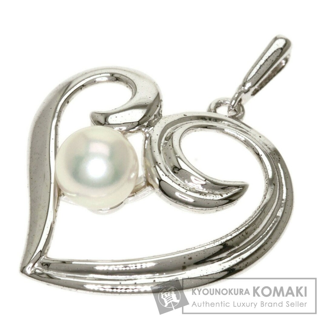 MIKIMOTO パール 真珠 ハートモチーフ ペンダントトップ SV レディース