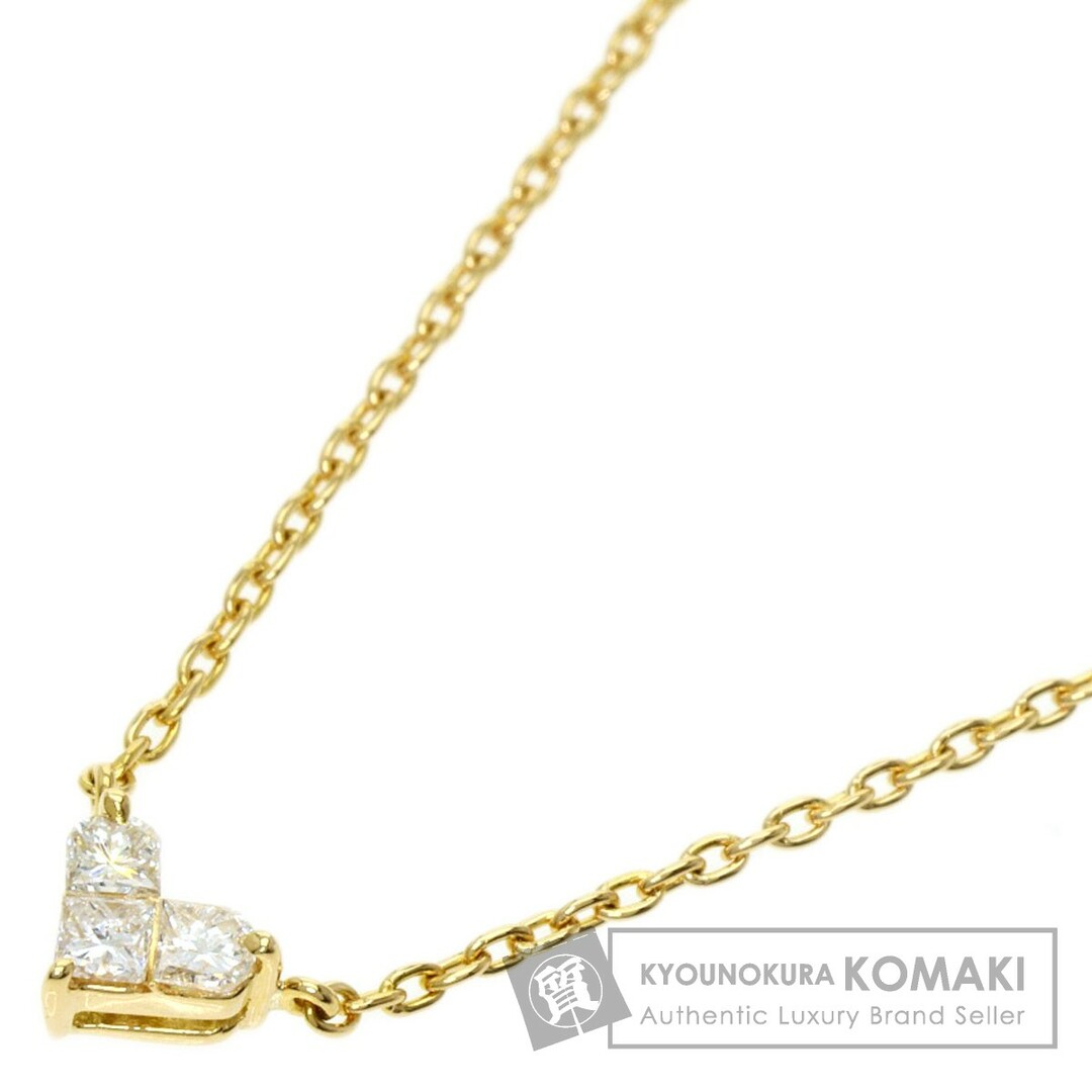 STAR JEWELRY ミステリアスハート ダイヤモンド ネックレス K18YG レディース1ヶ月