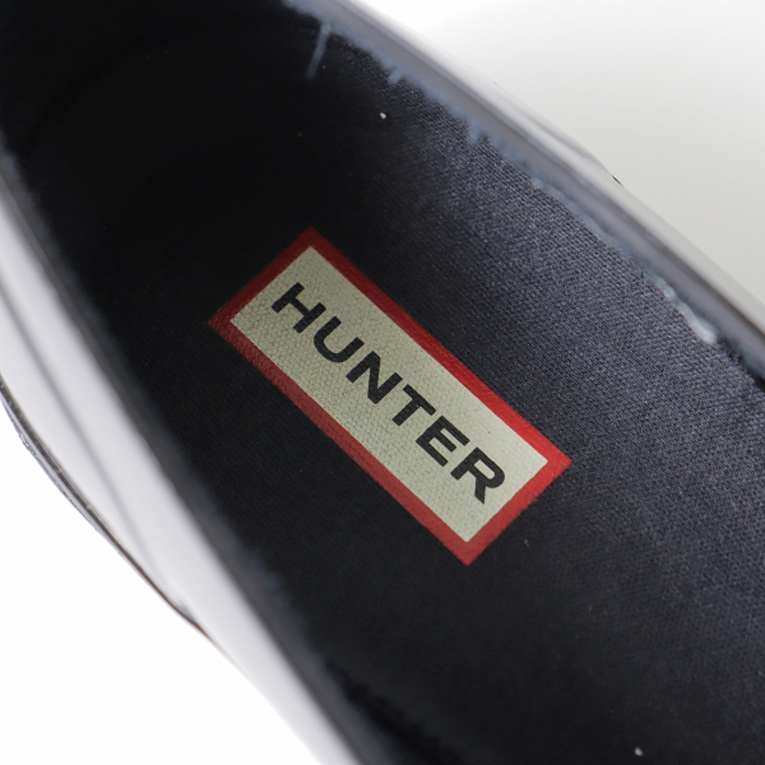 HUNTER(ハンター)のHUNTER ハンター PENNY LOAFER ラバー ペニーローファー UK6/ブラック 黒 スリッポン シューズ【2400013439275】 レディースの靴/シューズ(ローファー/革靴)の商品写真