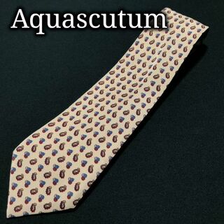 アクアスキュータム(AQUA SCUTUM)のアクアスキュータム ペイズリー ベージュ ネクタイ A106-R18(ネクタイ)