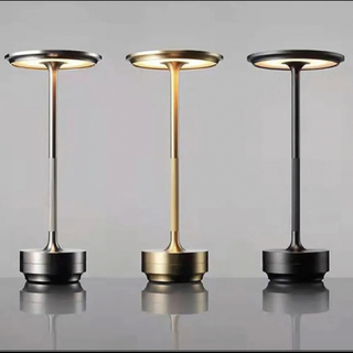 充電式LEDポータブルテーブルライト　ゴールド　アンビエンテック　TURN 風(テーブルスタンド)