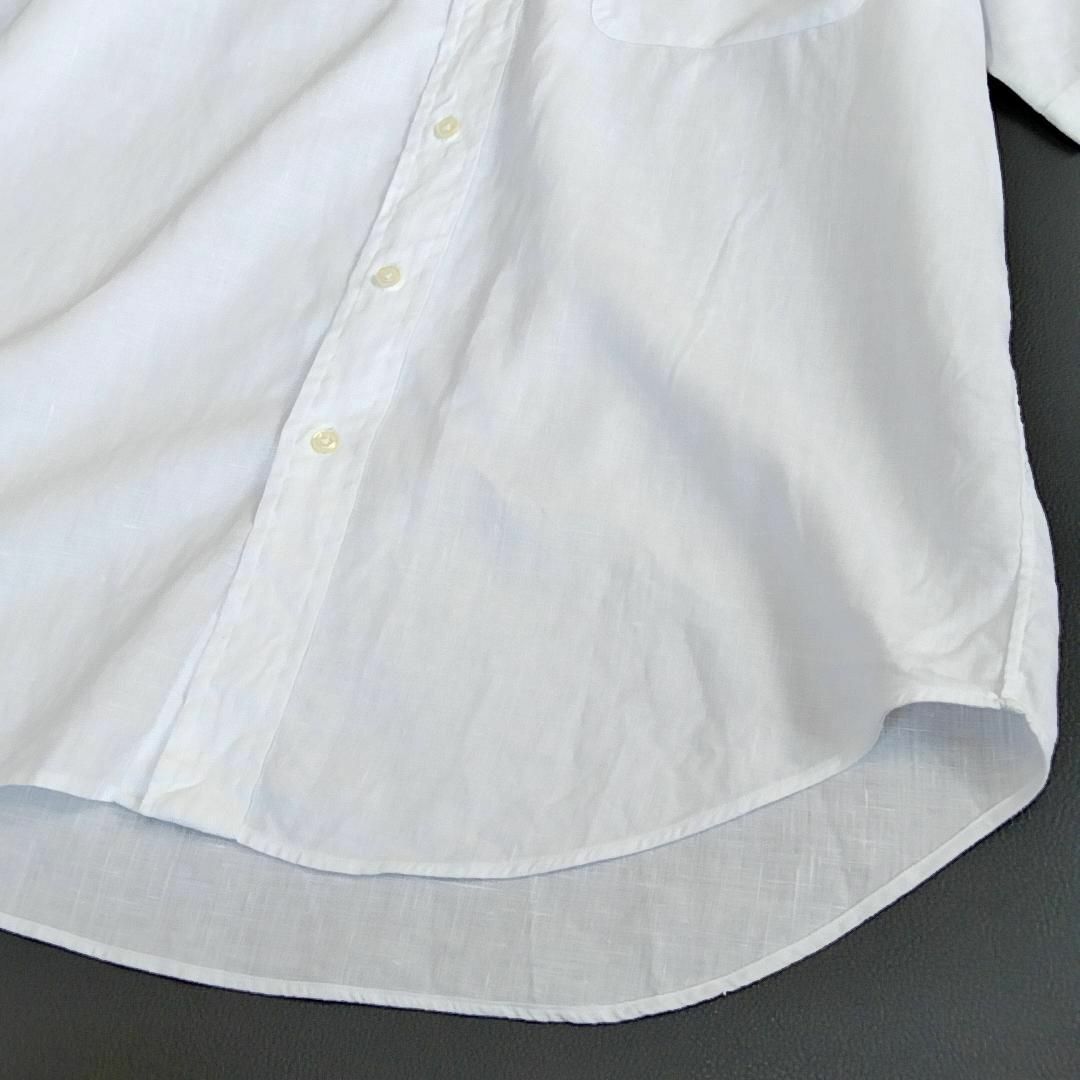 Ralph Lauren(ラルフローレン)のラルフローレン リネンシャツ チュニック 半袖 ポニー ゆったり L 麻 bb7 レディースのトップス(シャツ/ブラウス(長袖/七分))の商品写真