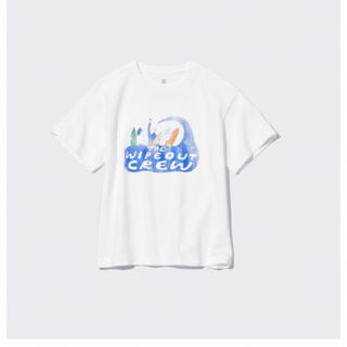 ユニクロ(UNIQLO)のUNIQLO KIDSエアリズムコットングラフィックTシャツ(半袖)(Tシャツ/カットソー)