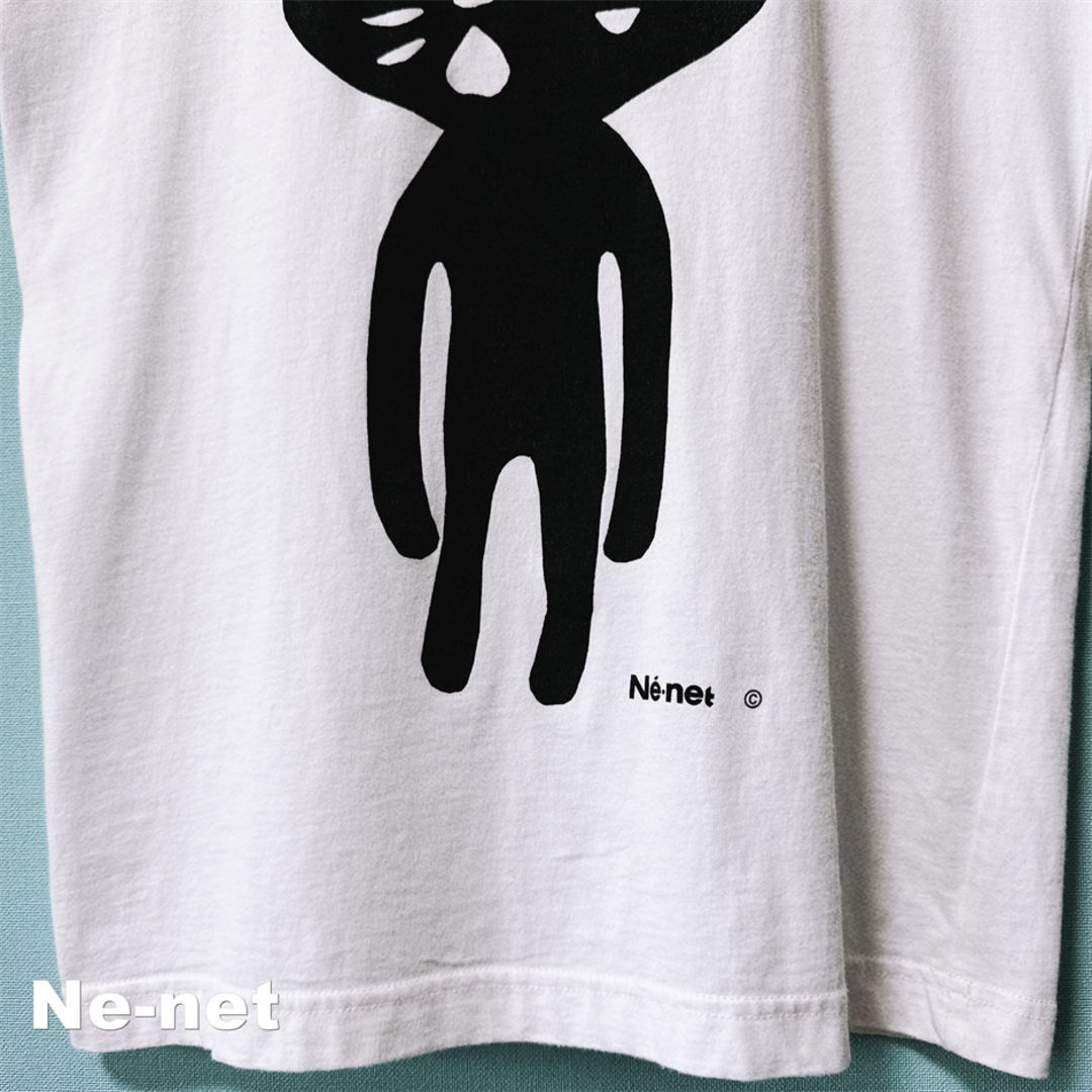 Ne-net(ネネット)の【Ne-net】ネネット ホワイトボディ 全身にゃープリント Tシャツ レディースのトップス(Tシャツ(半袖/袖なし))の商品写真