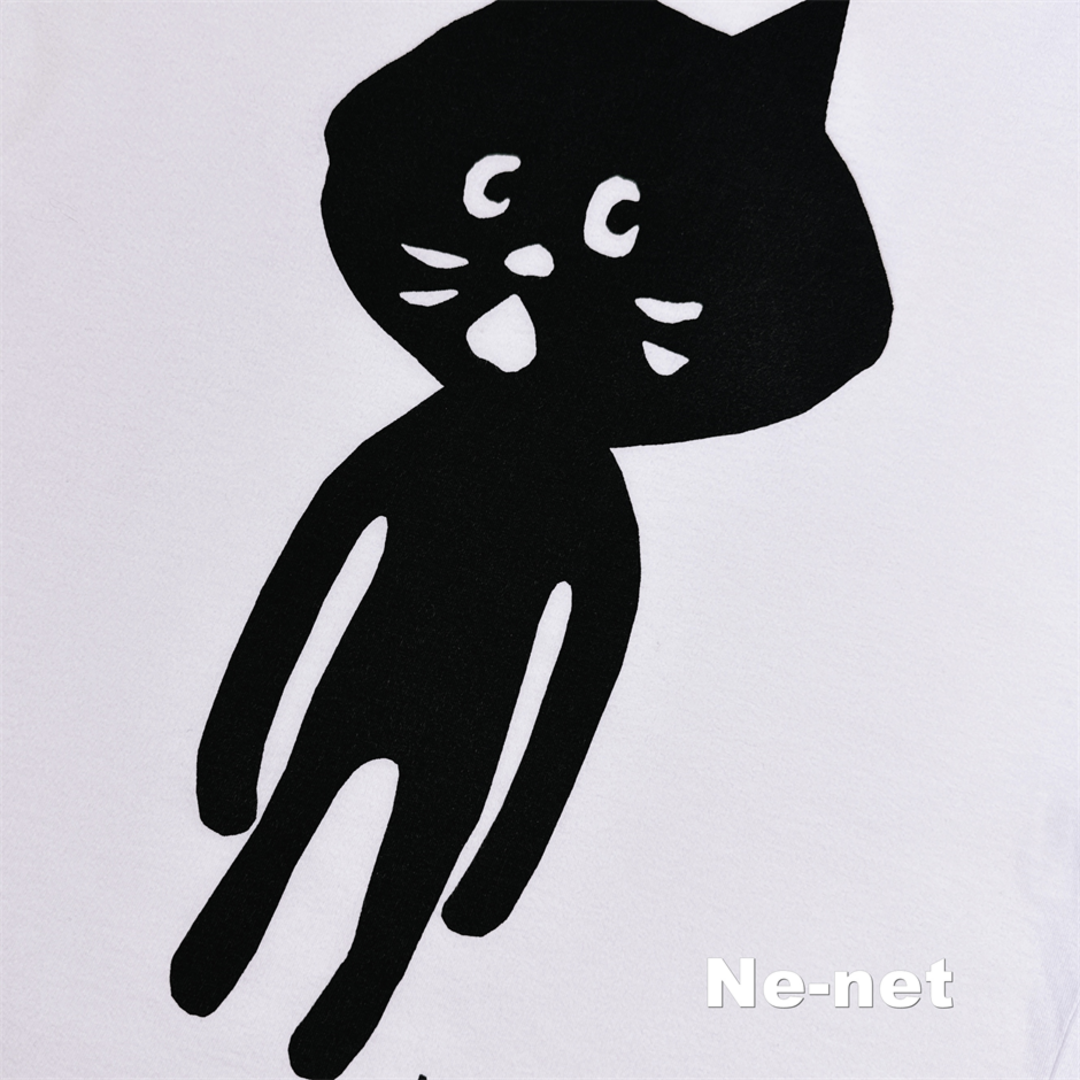 Ne-net(ネネット)の【Ne-net】ネネット ホワイトボディ 全身にゃープリント Tシャツ レディースのトップス(Tシャツ(半袖/袖なし))の商品写真