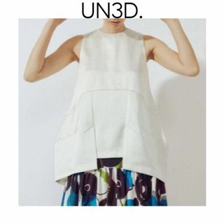 UN3D. - 【美品】UN3D. アンスリード 袖なしトップス シアー