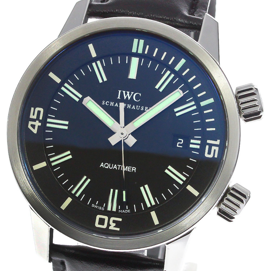 IWC(インターナショナルウォッチカンパニー)の訳あり IWC IWC SCHAFFHAUSEN IW323101 ヴィンテージ アクアタイマー 自動巻き メンズ 保証書付き_760211 メンズの時計(腕時計(アナログ))の商品写真