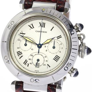 カルティエ(Cartier)のカルティエ CARTIER W3101855 パシャ クロノ クォーツ メンズ _756051(腕時計(アナログ))