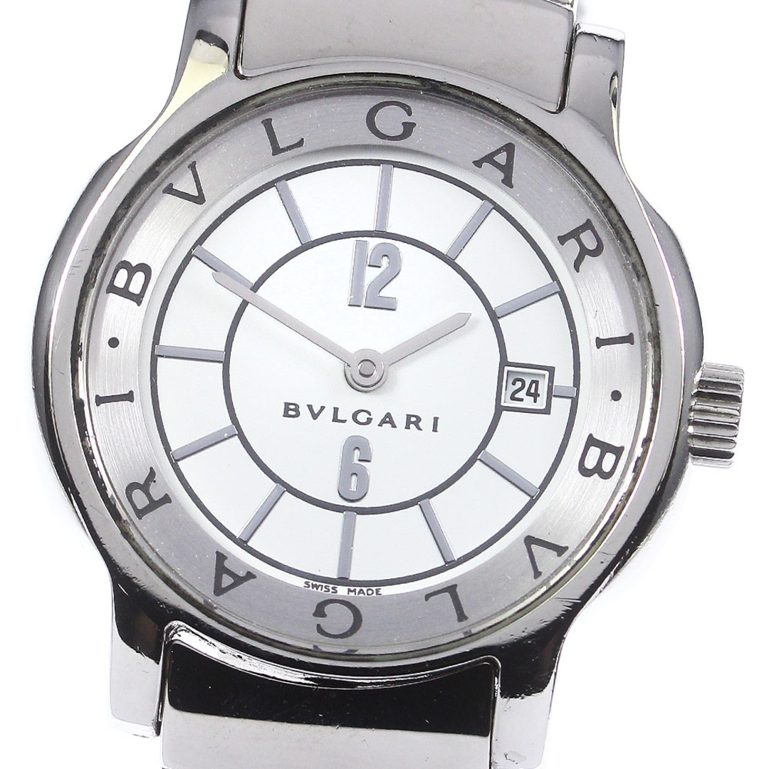 ブルガリ BVLGARI ST29S ソロテンポ デイト クォーツ レディース _754110レディース素材