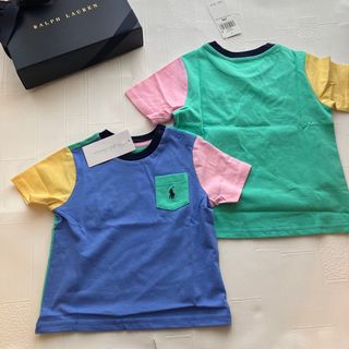 ラルフローレン(Ralph Lauren)の24m90cm    ラルフローレン　新作　半袖　袖色違い(Tシャツ/カットソー)