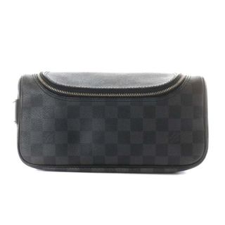 ルイヴィトン(LOUIS VUITTON)のLOUIS VUITTON ダミエグラフィット トワレ 黒 グレー N47625(セカンドバッグ/クラッチバッグ)