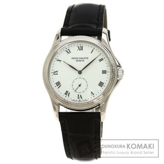 パテックフィリップ(PATEK PHILIPPE)のPATEK PHILIPPE 5115G-001 カラトラバ 腕時計 K18WG 革 メンズ(腕時計(アナログ))