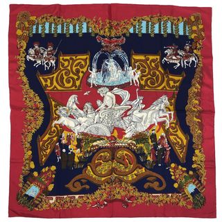 Hermes - エルメス カレ90 LE PARADIS DU ROY レディース 【中古